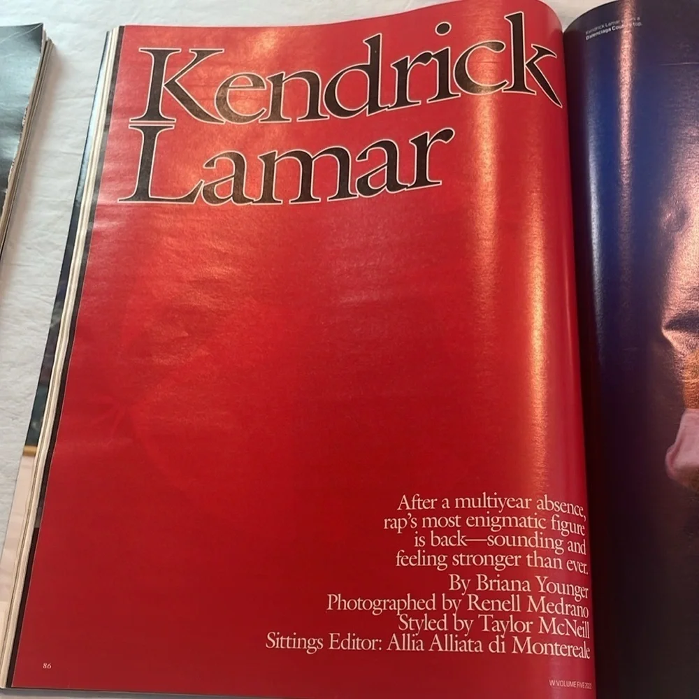 W Magazines 1 features Mariah Carey and 1 features Kendrick Lamar Fashion